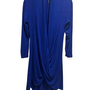 Modern Kiwi Royal Blue Wrap Dress – Flattering & Versatile